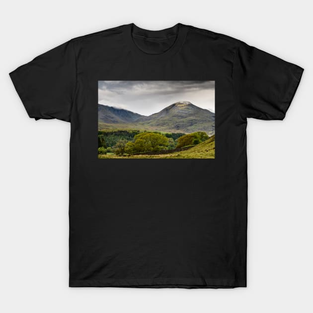 The Old Man of Coniston and Dow Crag T-Shirt by jldunbar